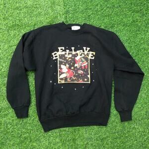 Retro Christmas Sweater ‘Believe’